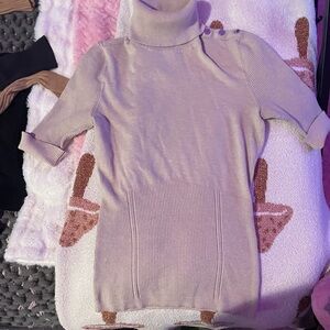 White House Black Market Taupe Turtleneck Sweater